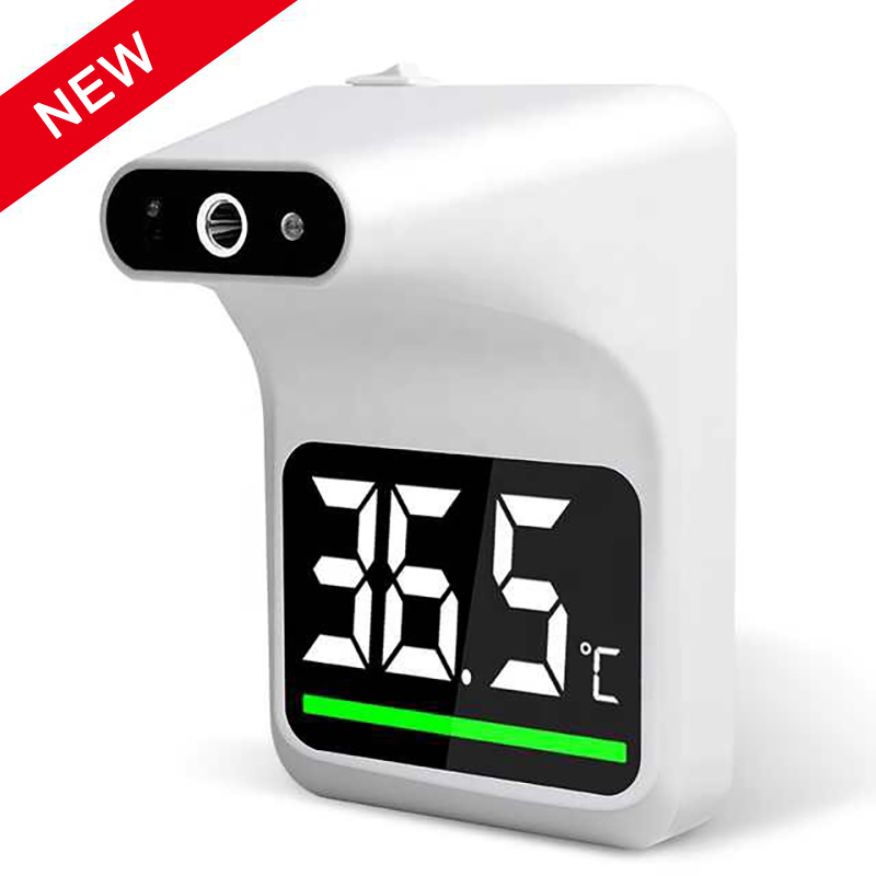 Ikke-kontakt kropstermometer infrarød vægmonteret termometer med alarm